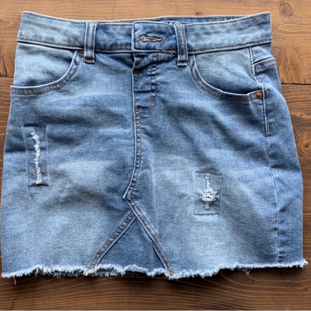 Justice denim skirt size 12